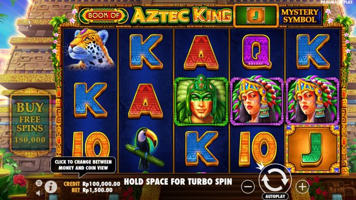 Slot Aztec King dengan RTP tinggi dan bonus besar